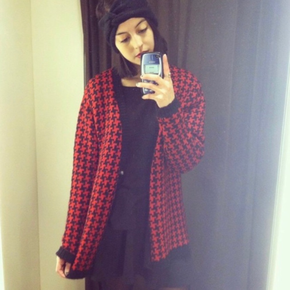 Nordstrom Houndstooth Cardigan